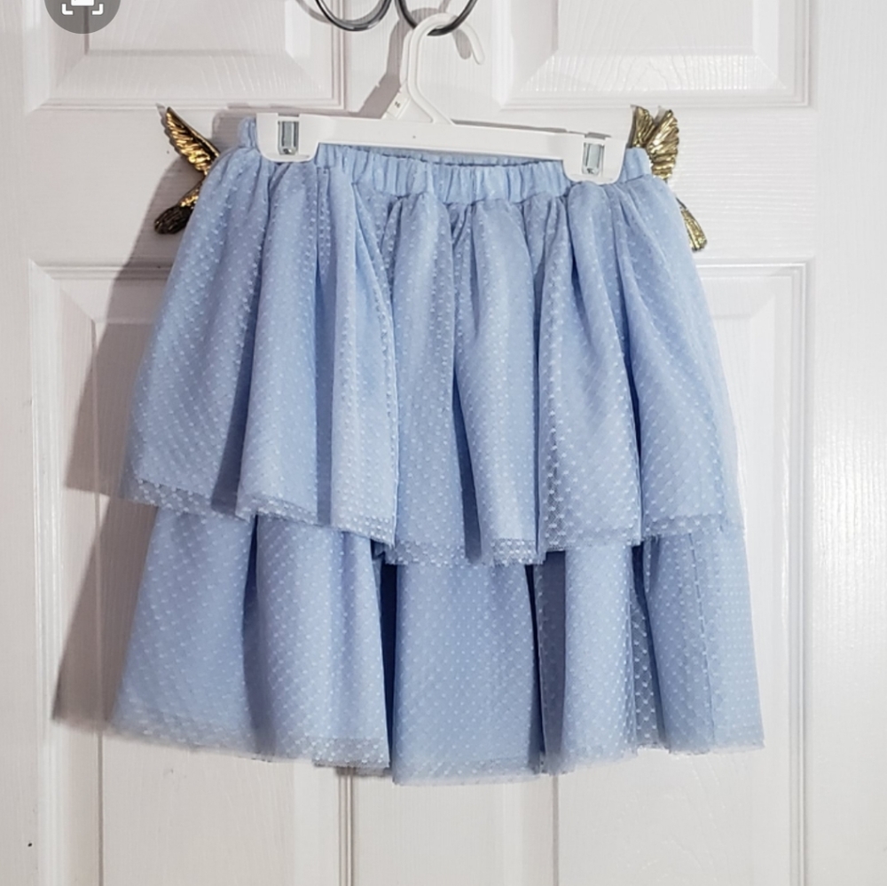 Hill House tulle Clara baby blue skirt - Picture 1 of 3